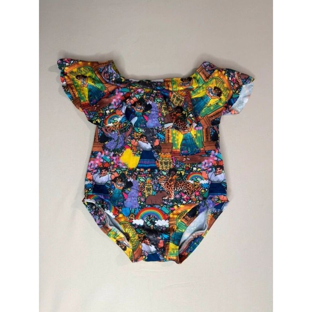 Boutique Disney Encanto Mirabel Ruffle Leotard Bodysuit 2T
